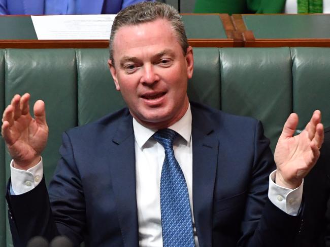 Defence Industry Minister Christopher Pyne was caught on tape saying the government would act on the issue “sooner than everyone thinks”. Picture: AAP