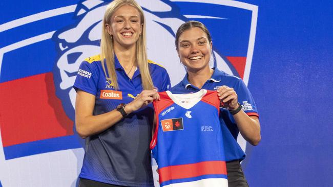 2023 AFLW Draft. Number 1 pick for Western Bulldogs Kristie Lee Wesson - Turner.Picture by Wayne Taylor 18th December 2023