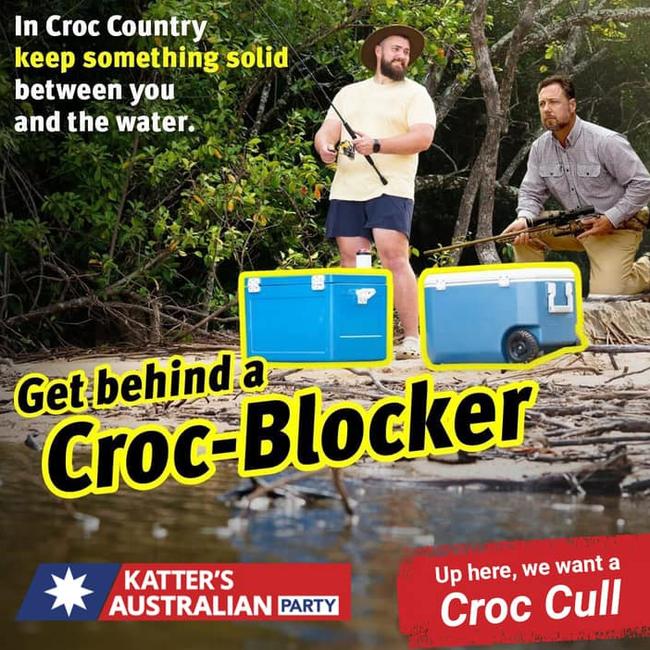 Hinchinbrook MP Nick Dametto's edited version of the Queensland Government's Croc-blocker campaign.