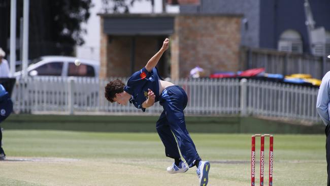 Manly quick Julian Osbourne almost carried NSW Metro to victory with an extraordinary haul of 7 for 13. Picture: Warren Gannon Photography