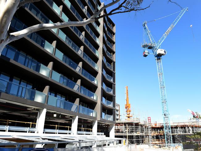 Apartments built and under construction in Doncaster...story is about a property firm predicting apartment supply is doubling demand. Picture : Mike Keating.