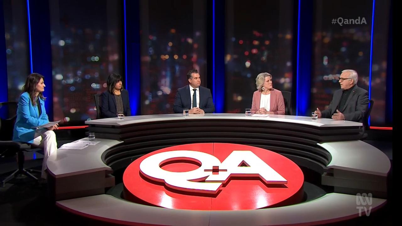 Q & A panellists Dr Aruna Sathanapally, Michael Sukkar, Clare O'Neil and Alan Kohler discussed the nation’s housing crisis. Picture: ABC