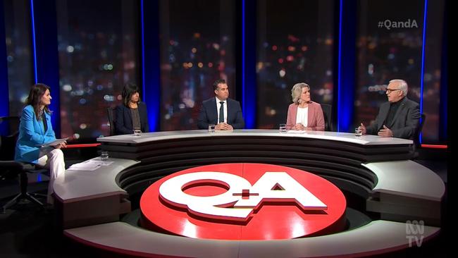 Q & A panellists Dr Aruna Sathanapally, Michael Sukkar, Clare O'Neil and Alan Kohler discussed the nation’s housing crisis. Picture: ABC