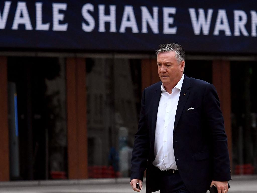 Eddie McGuire could be the MC at the memorial service at the MCG. Picture: AFP