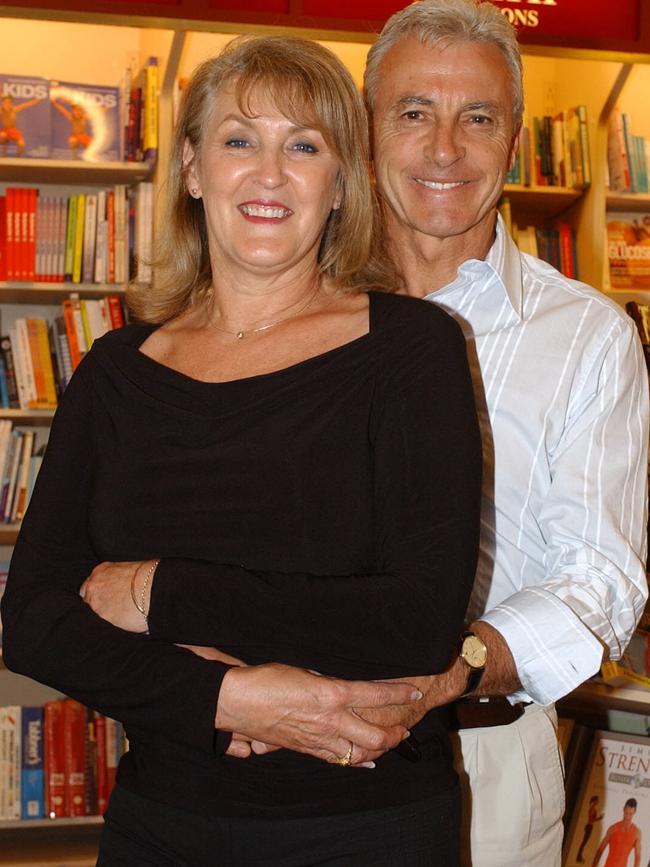 Peter Brock with wife Bev at a book signing in 2004.