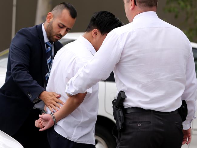 The then 16-year-old boy allegedly walked into a class at Bonnyrigg High School and stabbed multiple people. Picture: John Grainger