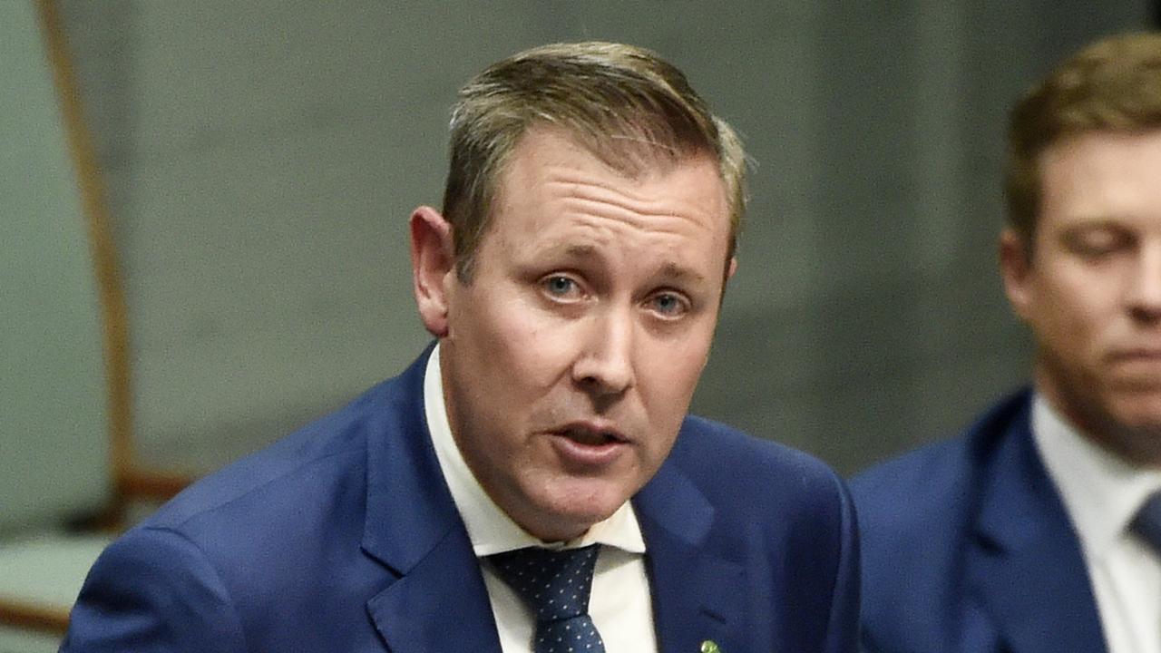 Garth Hamilton during his maiden speech in federal parliament. 15/02/2021