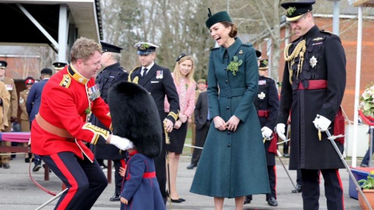 Police refused to let the community to protest when the Duke and Duchess of Cambridge visited the village. Picture: Getty