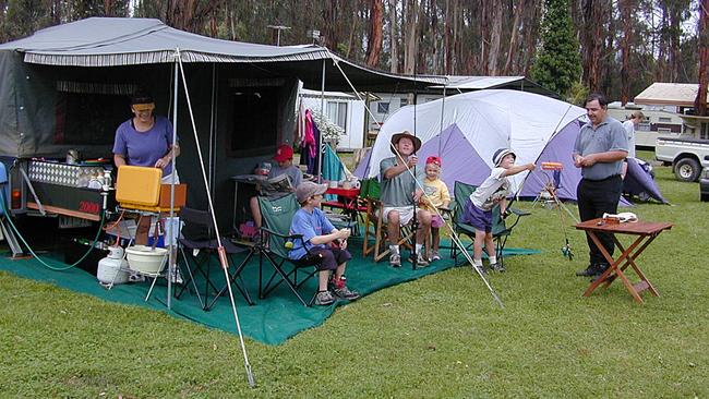 Lake Eildon is perfect for camping with a family.