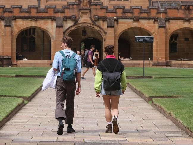 SYDNEY, AUSTRALIA - NewsWire Photos MARCH 11, 2021: Sydney University. The Department of Home Affairs made the warning to an inquiry into national security threats to the university sector.Picture: NCA NewsWire / Damian Shaw