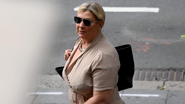 Karen Patricia Yerbury is seen leaving the Downing Centre Courts in Sydney. Picture: NCA NewsWire/Bianca De Marchi