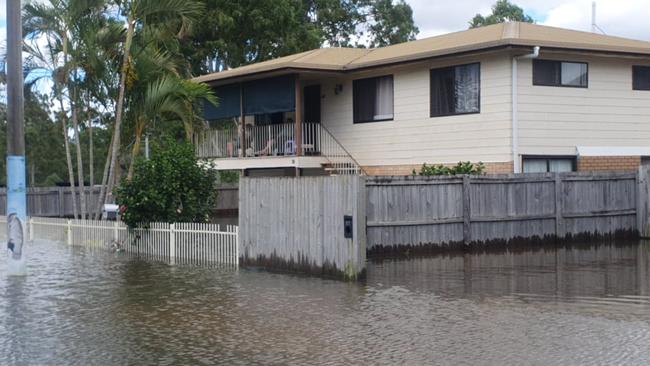 The end of Clarks Road, Loganholme, closest to the M1 about lunchtime. Picture: Supplied