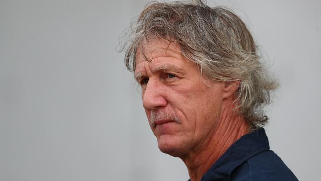 Adelaide United coach Gertjan Verbeek is one of a dozen Reds players and staff members participating in Movember. Picture: Tait Schmaal