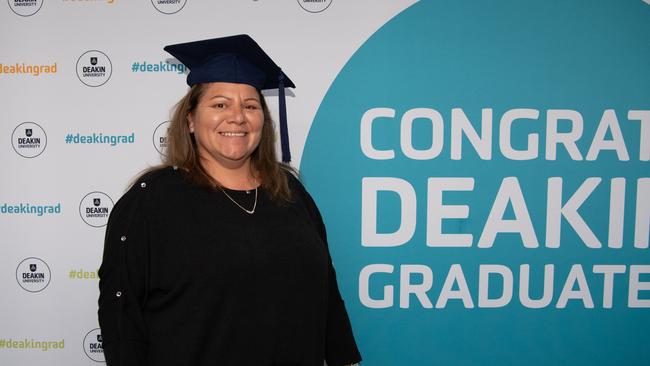 03-10-2023 Deakin University education graduations at the waterfront campus. Kylie Collard