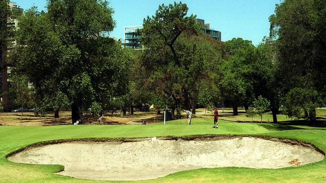 Albert Park Golf Course would be carved up under the plan.