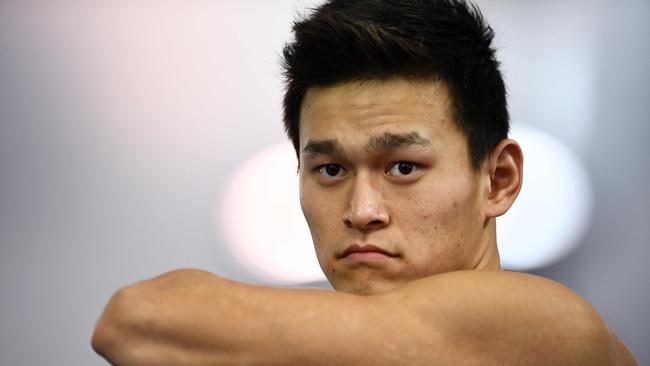 Sun Yang could be in danger of missing the Tokyo Olympics Picture: AFP