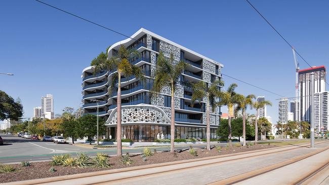 Artist impression of The Spot development on the Corner of Chelsea Ave and Gold Coast Highway, Broadbeach