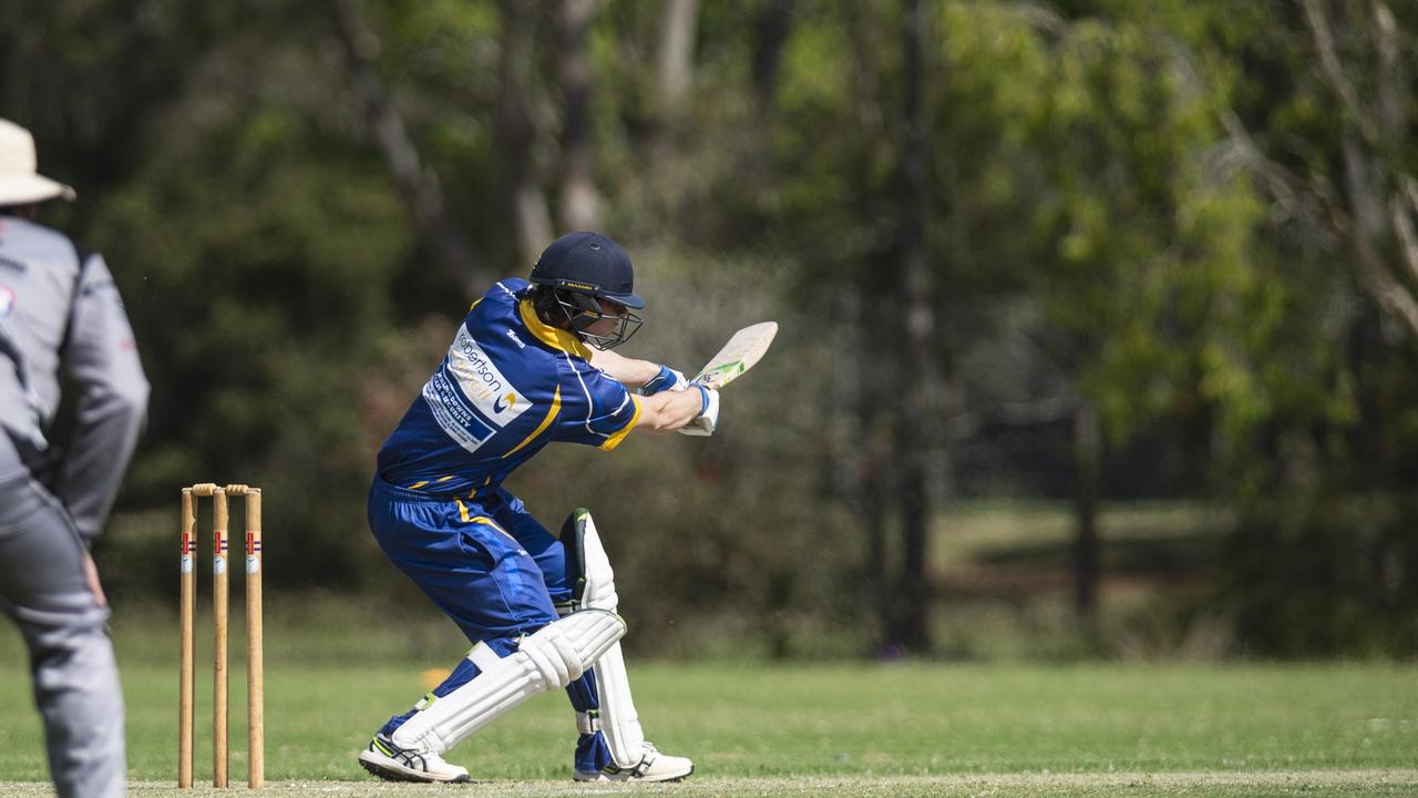 Harold Shelton bats for University against Southern District Magpies. Picture: Kevin Farmer