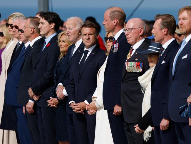 William took his place among world leaders in Normandy. Picture: Ludovic Marin/AFP