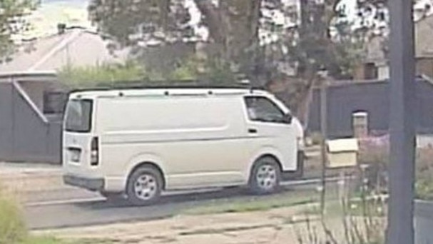 This is the van and driver police are searching for related to an incident in Tullamarine on November 27. Picture: Victoria Police