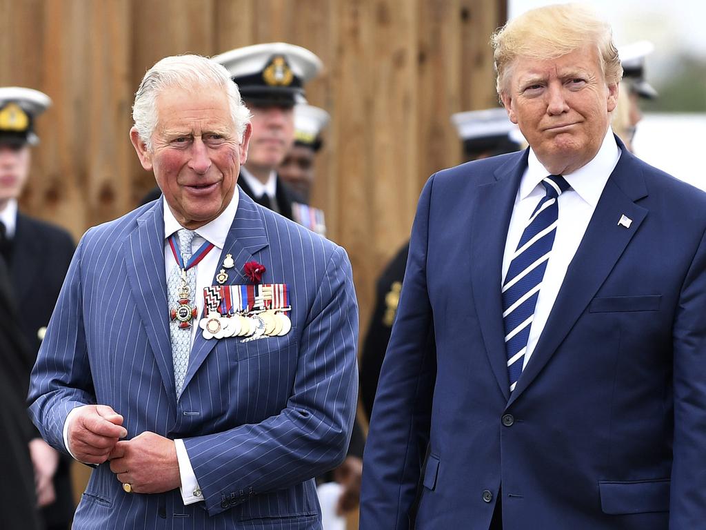 Britain's Prince Charles raised the issue of climate change with US President Donald Trump. Picture: Jeff J Mitchell/Pool via AP