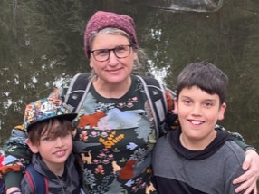 Matteo Gravagna, right, is one of the medicinal cannabis clinical trial participants who has ASD, ADHD and epilepsy. His life completely change for the better since starting this treatment. Matteo is pictured with his mum Carla and brother Max.