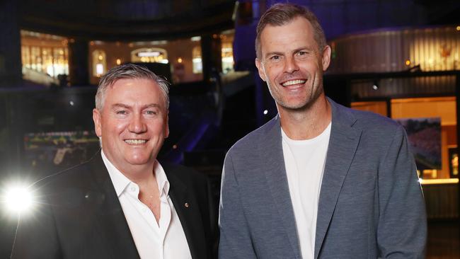 Eddie McGuire and Luke Darcy radio ratings have dropped. Picture: David Crosling