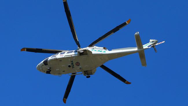 A NSW Ambulance helcopter: Labor pledged to build three new bases.