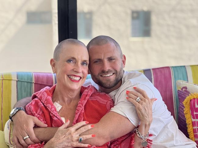 Supplied pics.... Embargoed for use by Ben Dorries. Mitchell Cunningham and his Mum Lorilie, who is in remission from breast cancer. Picture supplied.