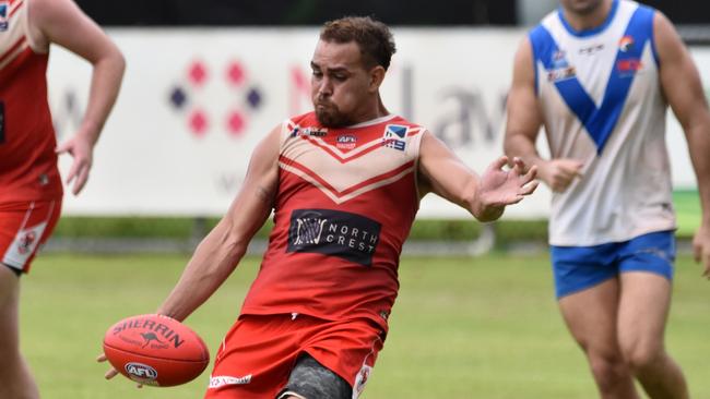 Jeremiah 'Jayo' Rivers played for Waratah in the Division 2 NTFL. Picture: Tymunna Clements / AFLNT Media