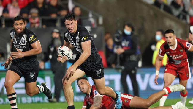 Manu made metres for fun when playing for New Zealand. Picture: Michael Bradley/AFP