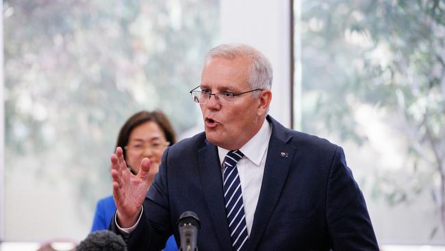 Scott Morrison has argued the interest rate rise “isn’t about politics”. Picture: Jason Edwards