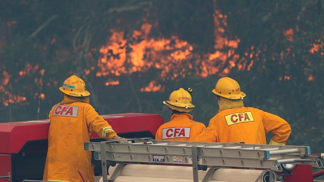 Fires outside Benloch. Picture: Mark Stewart