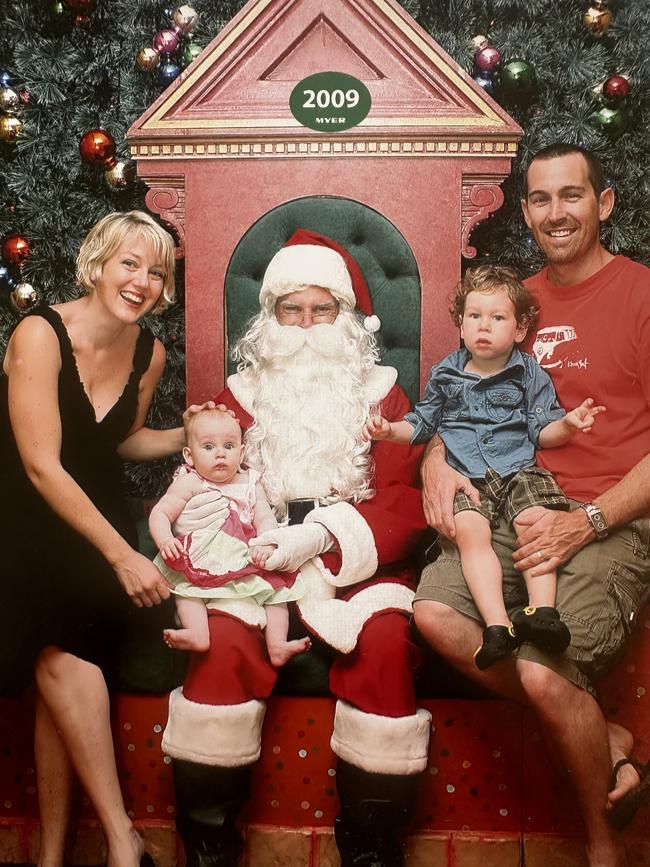 Gold Coast Bulletin columnist Ann Wason Moore has a tradition of family Christmas photos, including this one from back in the day.