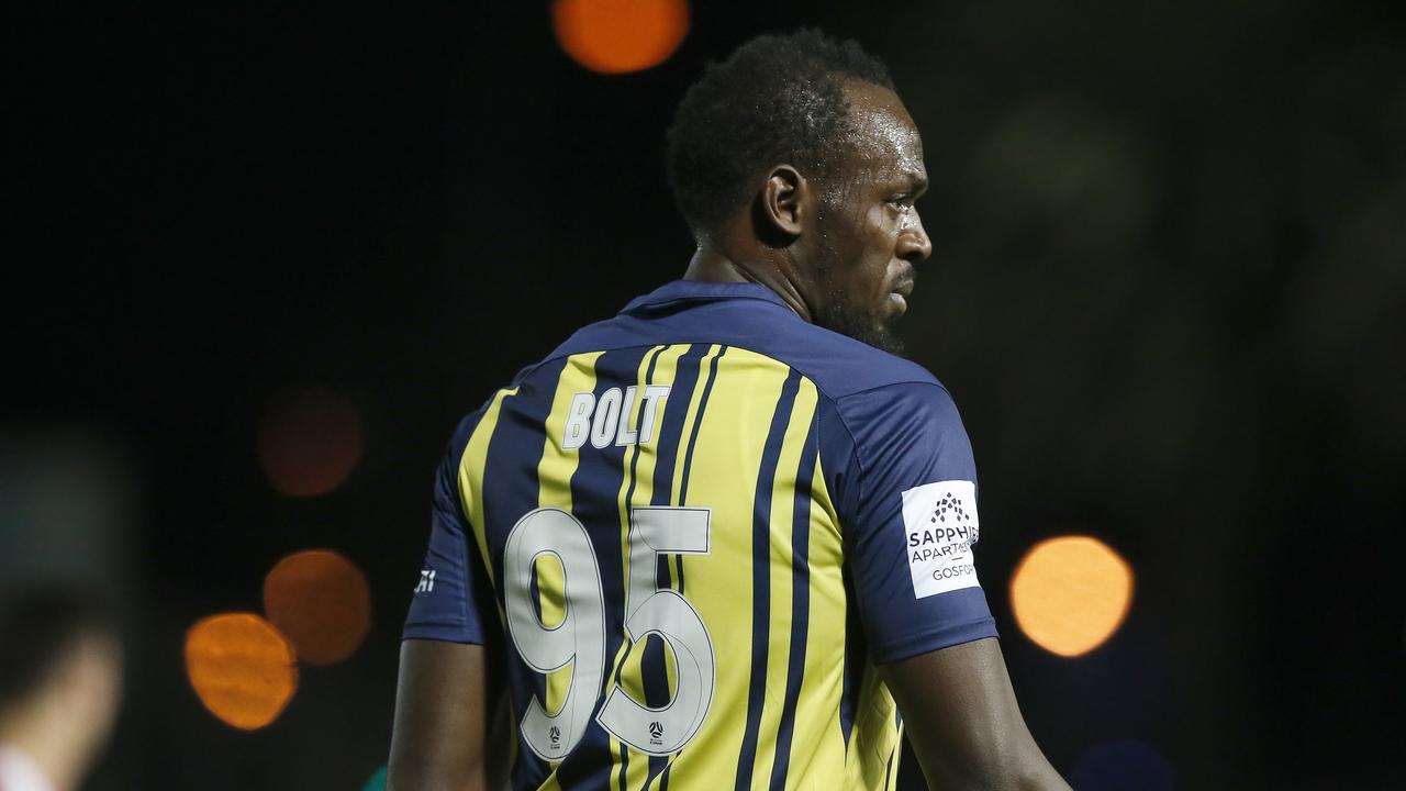 Usain Bolt wears the number 95 jersey.