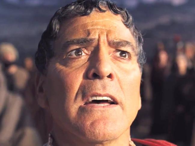 Even with this haircut in Hail, Caesar!, Clooney is a honey.