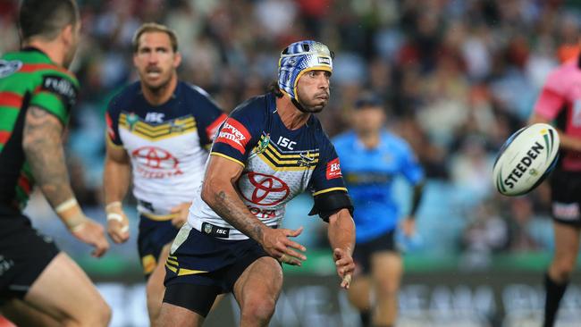 Johnathan Thurston was in scintillating form against the Rabbitohs. Pic Mark Evans