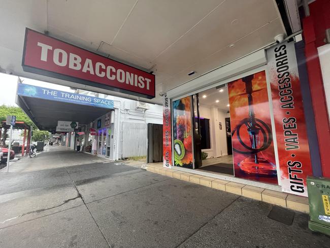 An alleged illicit tobacco and vape store on Grafton St in the Cairns CBD. Picture: Supplied