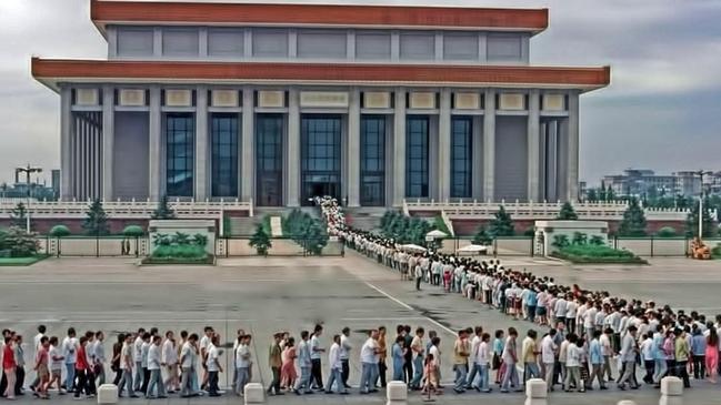 Mao's tomb in Tiananmen Square.