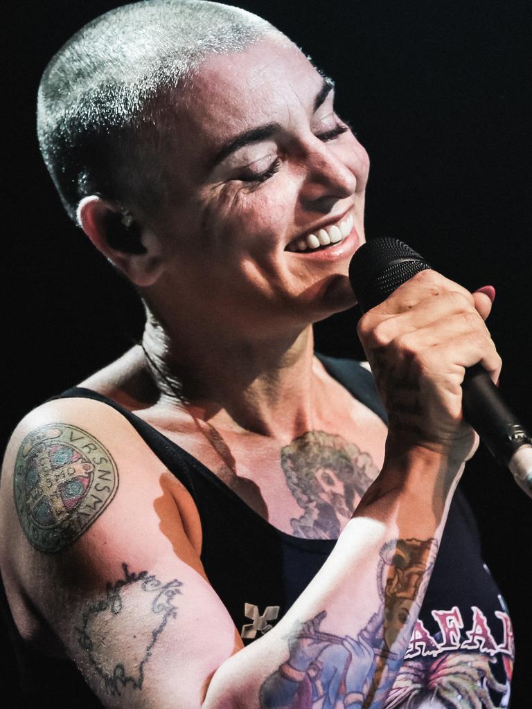 Sinead O'Connor performs on stage in 2014. Photo: Christie Goodwin/Redferns via Getty Images