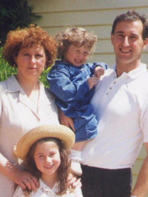 Walter Mikac with his wife Nanette and their daughters Alannah, six, and Madeline, three. Mr Mikac’s family were murdered at Port Arthur in 1996.