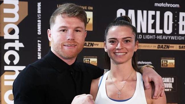 Canelo Alvarez and Skye Nicolson