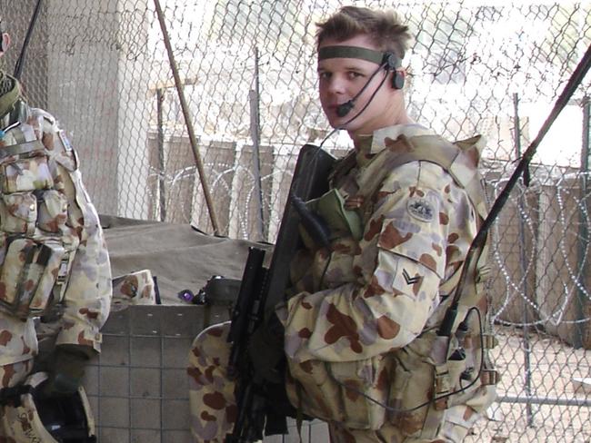 Dave Garratt in Iraq.