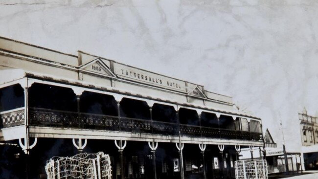 1920s photo card of the Tattersalls Hotel Casino. Picture: ANU Archives