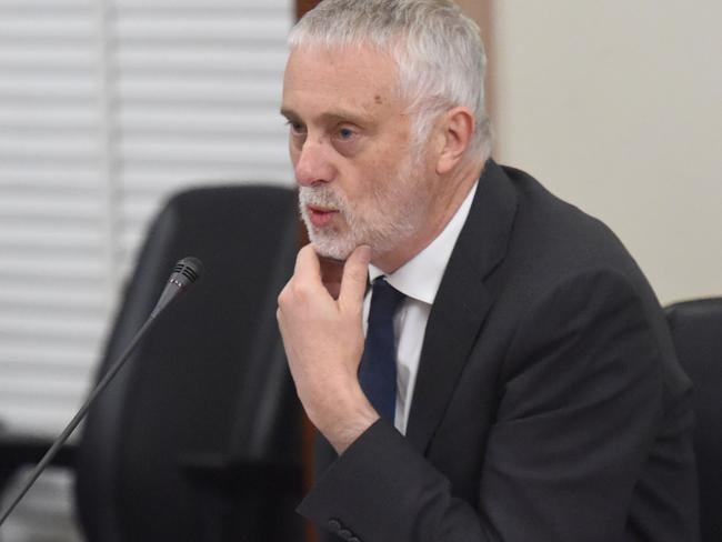 Special Minister for State Gavin Jennings addressed the Legislative Council Privileges Committee. Picture: Tony Gough