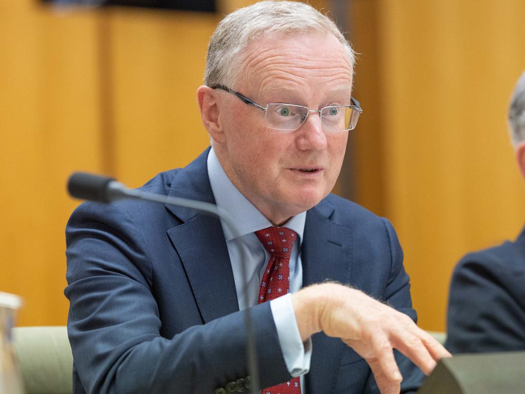 RBA governor Philip Lowe appears before a House standing committee on economics in Canberra on Friday. Picture: Gary Ramage/NCA NewsWire