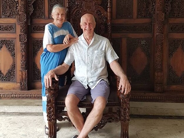 The couple loved to travel South East Asia and lived in Bangkok for a period before returning to Canberra when her health deteriorated. Picture: Facebook.