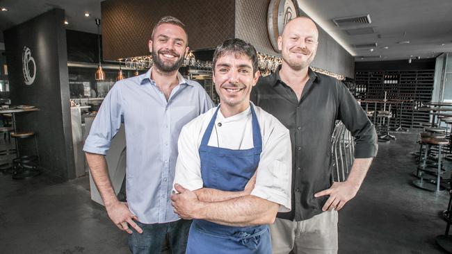 Alex Searle, Jeremy Pace and Tony Binning at Barrel Bar and Dining.