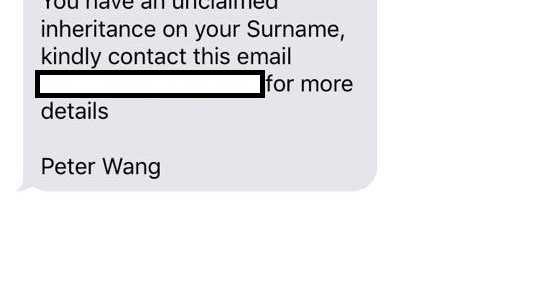 Several Toowoomba residents have recently received this scam text message. Picture: Facebook