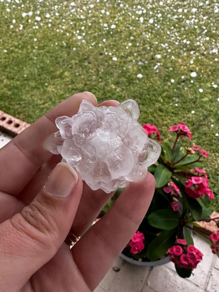 ‘Giant-sized hail' hit parts of NSW. Picture: Twitter